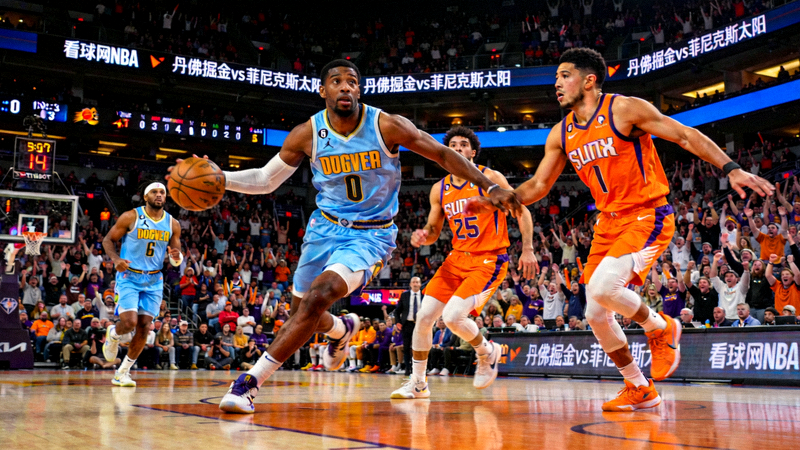 看球网NBA丹佛掘金对阵菲尼克斯太阳比赛画面